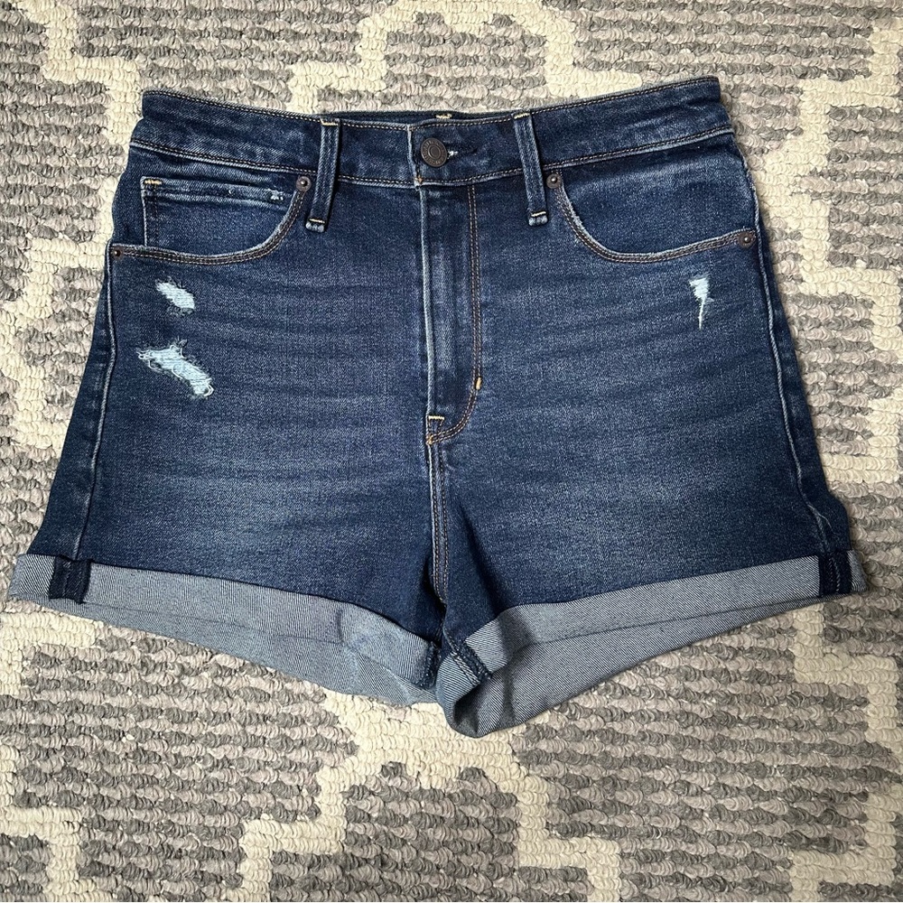 Abercrombie & Fitch Simone High Rise Denim Shorts